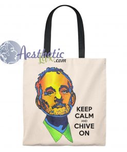 Bill Murray Keep Calm and Chive On Vintage Tote Bag
