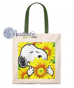 Snoopy Sunflower Vintage Tote Bag