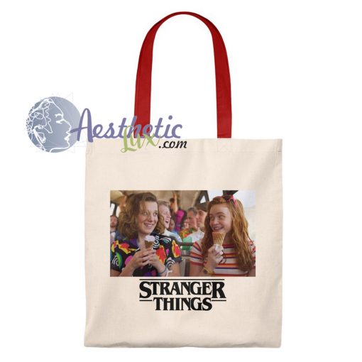 Stranger Things Eleven and Max Vintage Tote Bag