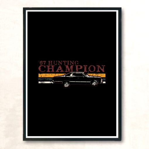 67 Hunting Champ Modern Poster Print