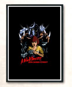 A Nightmare On Shred Street Modern Poster Print