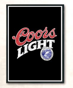 A Taste Horn Coors Light Beer Vintage Wall Poster