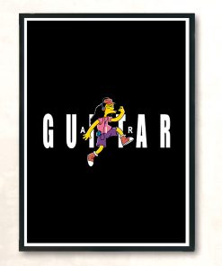 Air Guitar Modern Poster Print