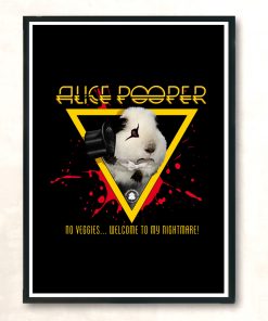 Alice Pooper Welcome To My Nightmare Dark Tees Modern Poster Print