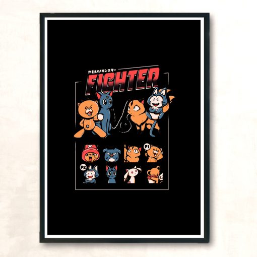 Anime Fight Modern Poster Print