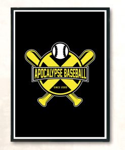 Apocalypse Baseball Modern Poster Print