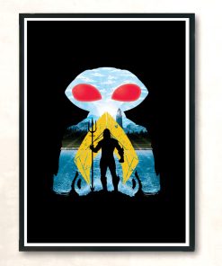 Aquaman Yellow Modern Poster Print