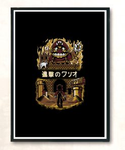 Attack On Wario Modern Poster Print