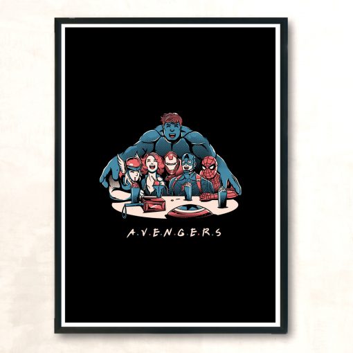 Avengers Friends Graphic Vintage Wall Poster