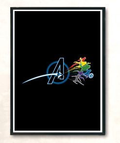 Avenging Side Of The Earth Modern Poster Print