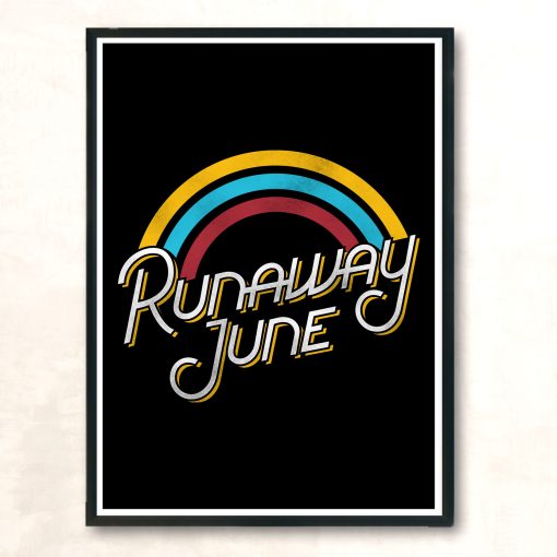 Awesome Runaway June Music White Vintage Wall Poster