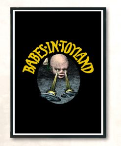 Babyhead Black Modern Poster Print