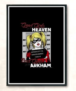 Bad Girls Go To Arkham Modern Poster Print