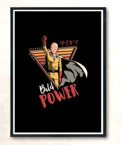 Bald Power Modern Poster Print