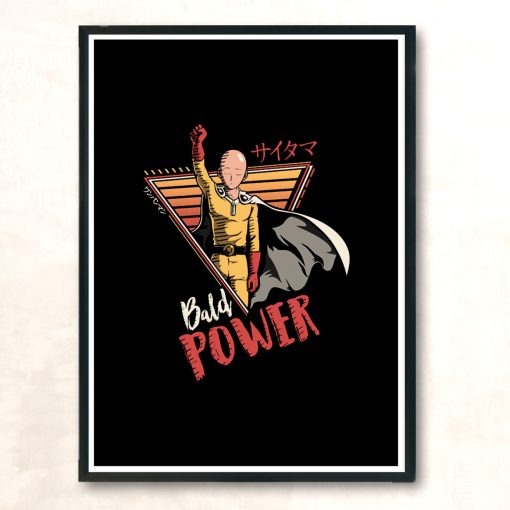 Bald Power Modern Poster Print