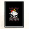 Beagle Ugly Christmas Sweater Modern Poster Print