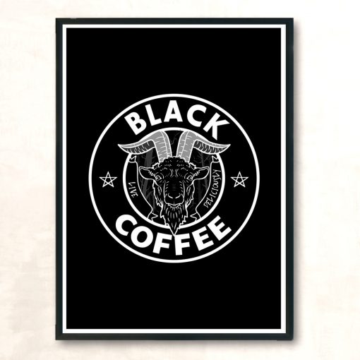 Black Coffee Modern Poster Print