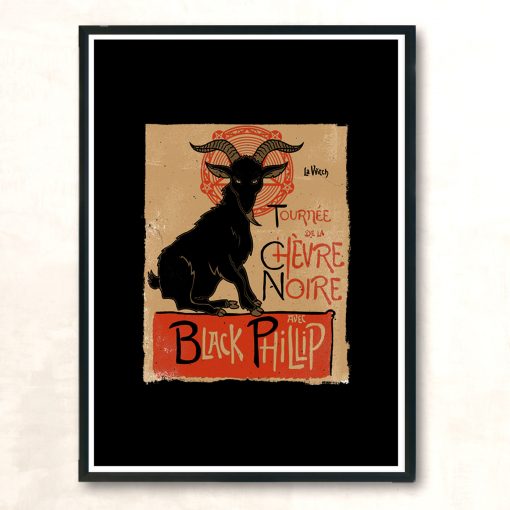Black Goat Tour Modern Poster Print
