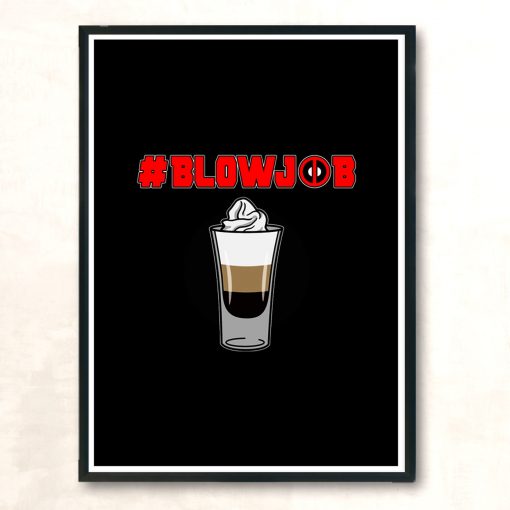 Blowjob Modern Poster Print