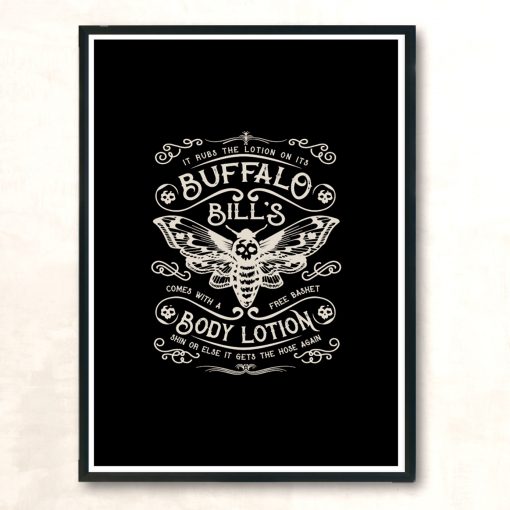 Buffalo Bills Body Lotion Label Modern Poster Print