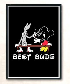 Bugs Bunny And Mickey Mouse Vintage Wall Poster