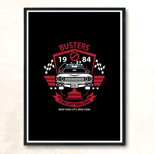 Busters Circuit Racing Modern Poster Print