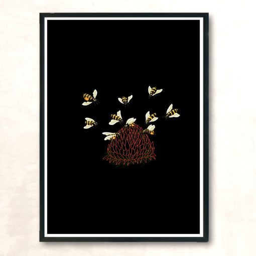 Busy Bees Modern Poster Print