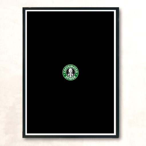 Caffeinated Spider Modern Poster Print