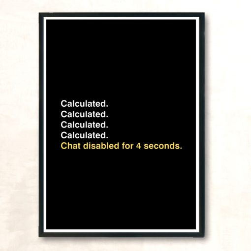 Calculated Modern Poster Print