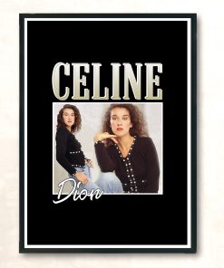 Celine Dion Casual Retro Retro Vintage Wall Poster