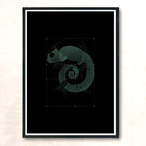 Chameleon Sequence Modern Poster Print