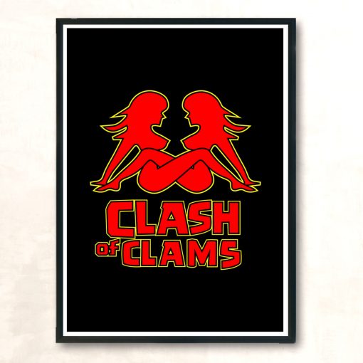 Clash Of Clams Modern Poster Print