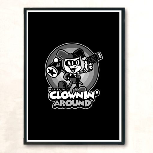 Clownin Around Modern Poster Print