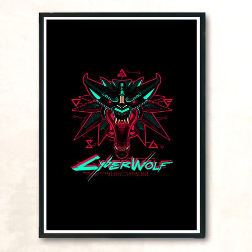 Cyberwolf Modern Poster Print