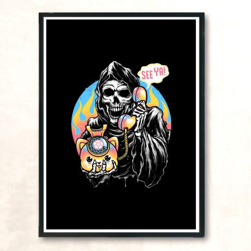 Death Is Calling Modern Poster Print