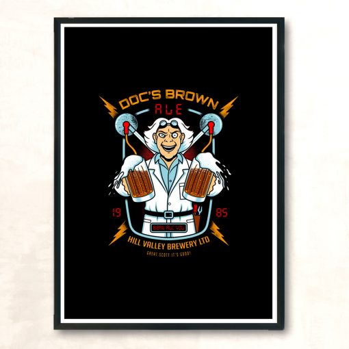 Docs Brown Ale Modern Poster Print