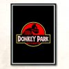 Donkey Park Vintage Modern Poster Print