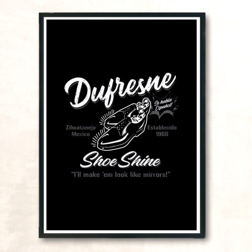 Dufresne Shoe Shine Modern Poster Print