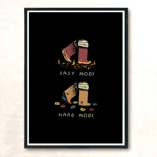 Easy Mode Modern Poster Print