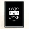 Every Day Witch Goth Runes Modern Poster Print