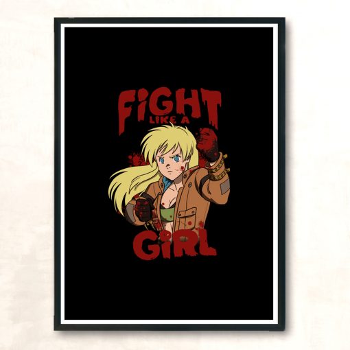 Fight Like A Girl 2 Modern Poster Print