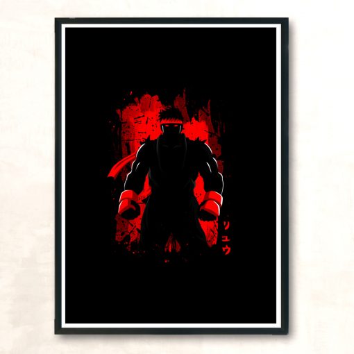 Fighter Stain Modern Poster Print