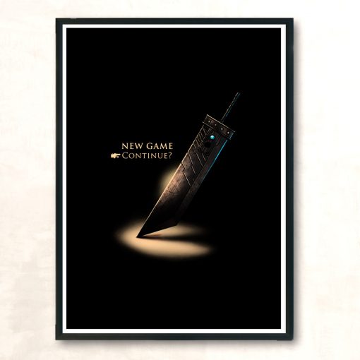 Final Fantasy Sword Modern Poster Print