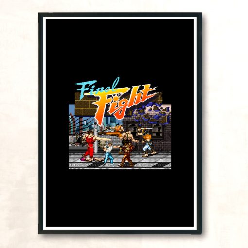 Final Fight Modern Poster Print