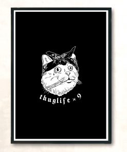 Funny Cat Thug Life Parody X9 Vintage Wall Poster