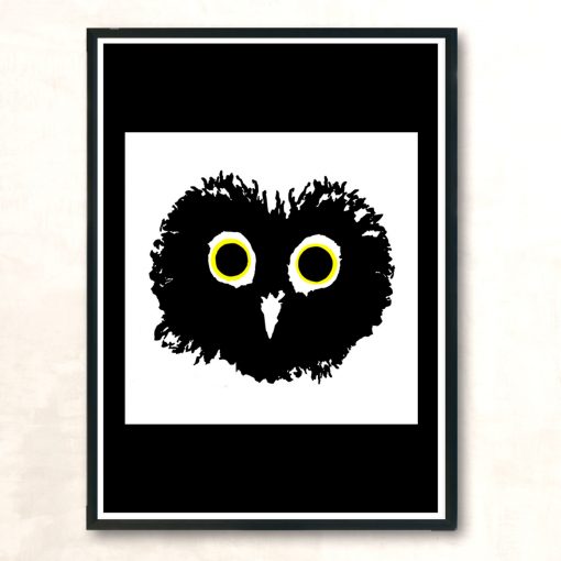 Funny Owl Modern Poster Print