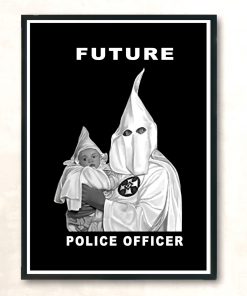 Future Police Officer Vintage Wall Poster