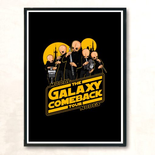 Galaxy Comeback Tour Modern Poster Print