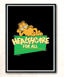 Garfield Healthcare For All Unisex Vintage Wall Poster