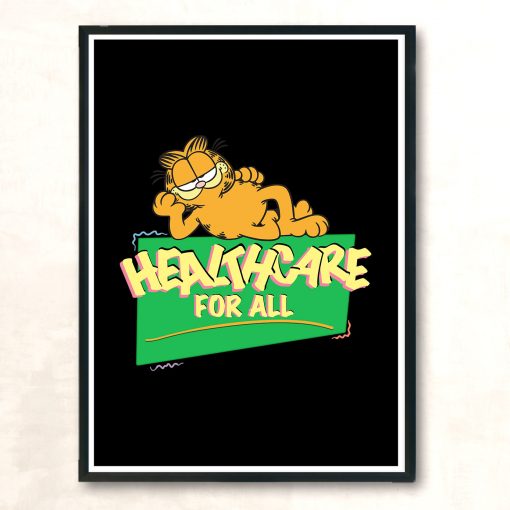 Garfield Healthcare For All Unisex Vintage Wall Poster